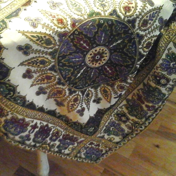 Bohemian Style Rectangle Tablecloth - Picture 2 of 4